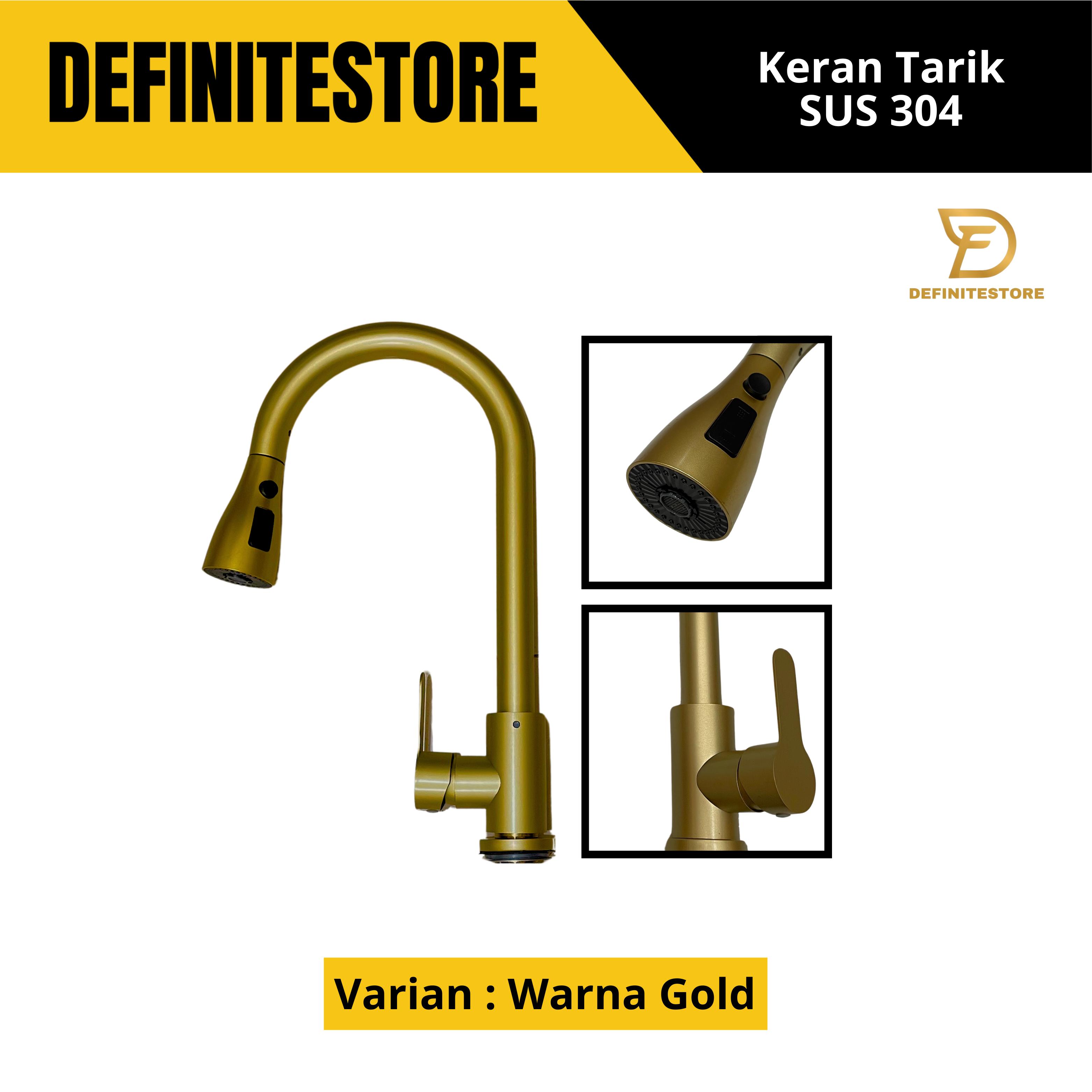 Kran Cuci Piring Tarik Kran Dapur Kran Sink Flexible Kran Angsa K