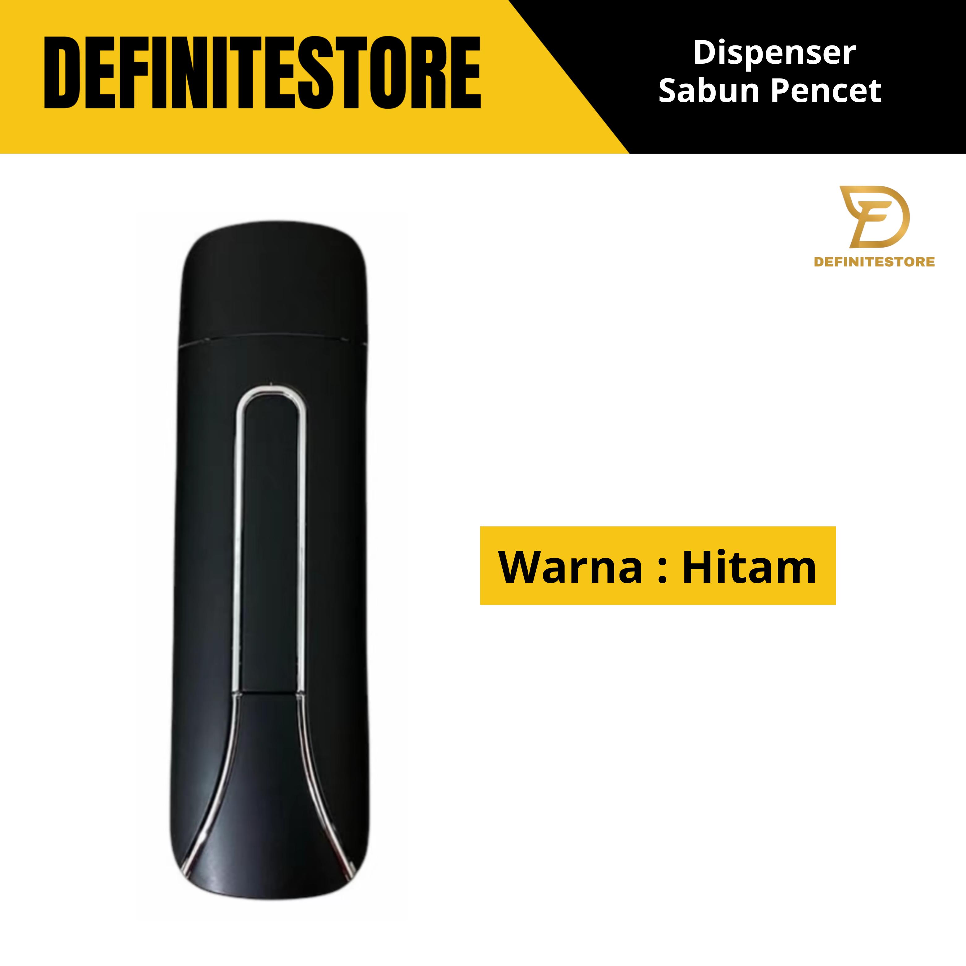 TEMPAT SABUN CAIR SOAP DISPENSER MODEL PENCET ELEGAN-HITAM 350 ML