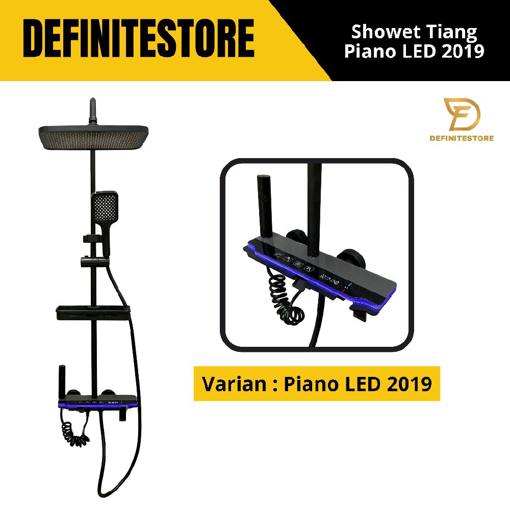 SHOWER COLOUM LED HITAM